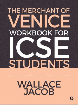 cover image of The Merchant Of Venice Workbook For Icse Students
